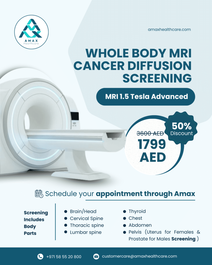 Whole body MRI cancer diffusion screening