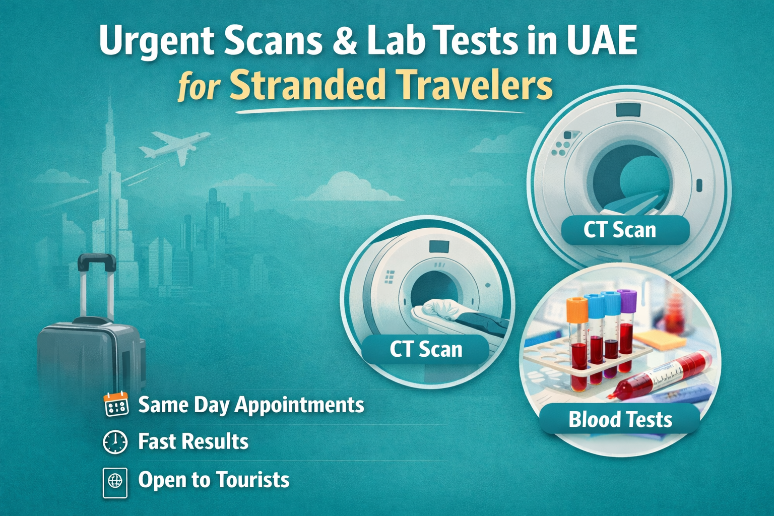 How to Get Urgent Scans and Lab Tests in UAE if You Are Stranded
