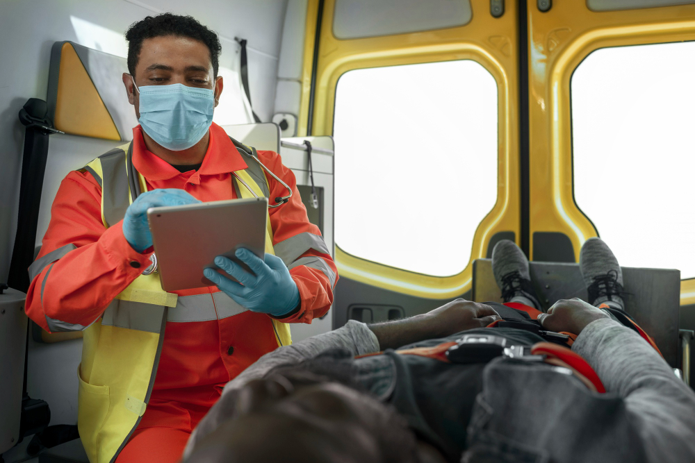 Medical evacuation aircraft for patient transport in Dubai